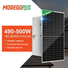 Moregoplus 182mm Mono Half Cut Solar Panels 500W 495W 490W High Efficiency Solar Module